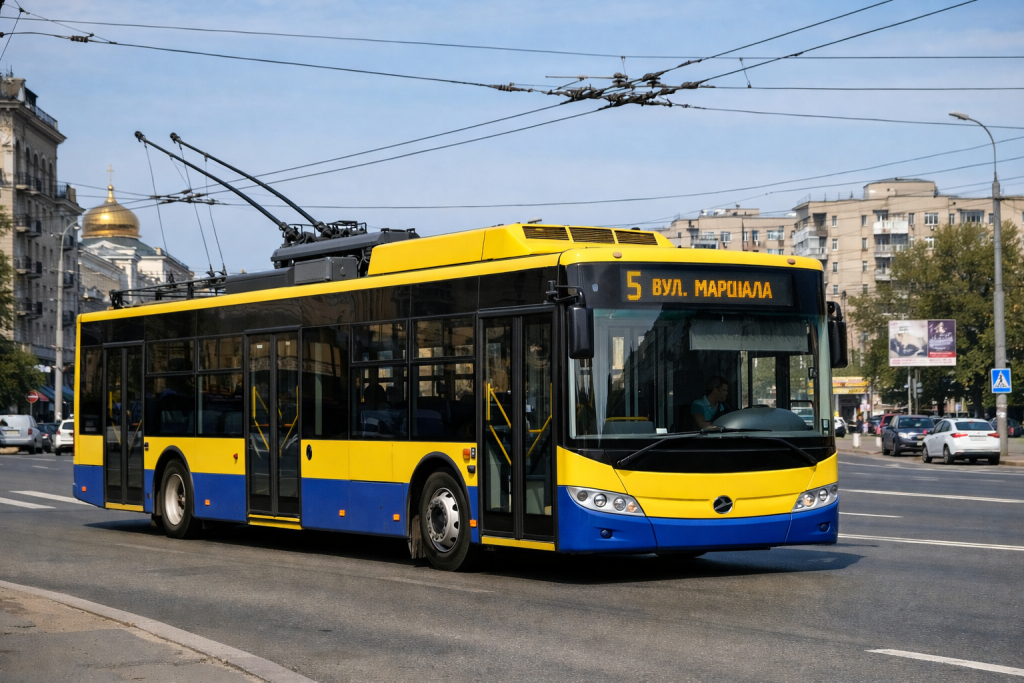 5 тролейбус Київ: маршрут, зупинки, графік онлайн