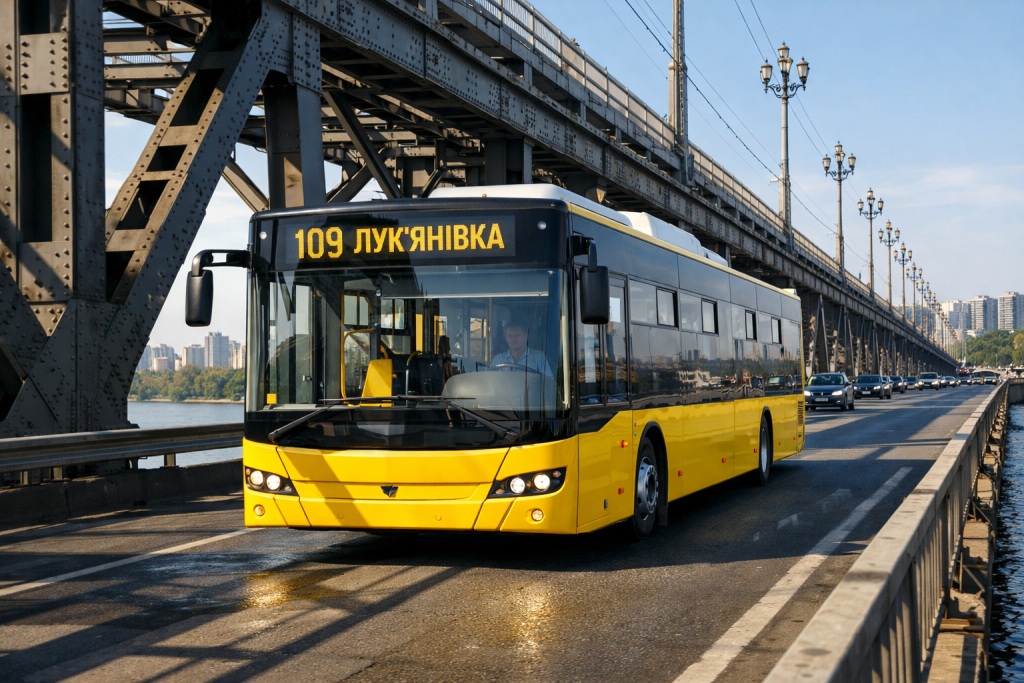 109 автобус Київ: маршрут, зупинки, графік онлайн